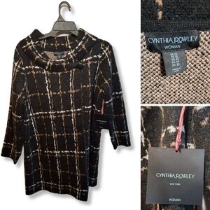 Cynthia Rowley New York Sweater Shawl Jacket | New w/ Tag | Wool Blend | Size 1X